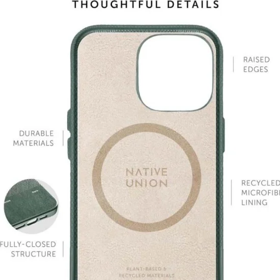 Cover Iphone 15 Plus Magsafe Native Union - Slate Green